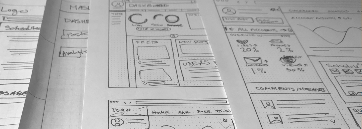 wireframe sketches