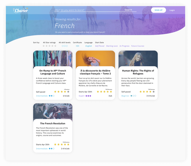 final screens for desktop