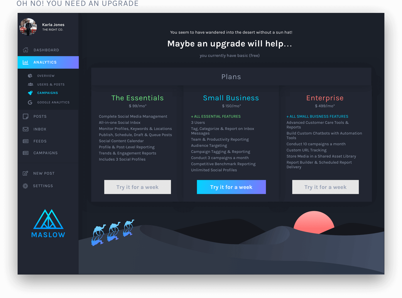 final screens for desktop